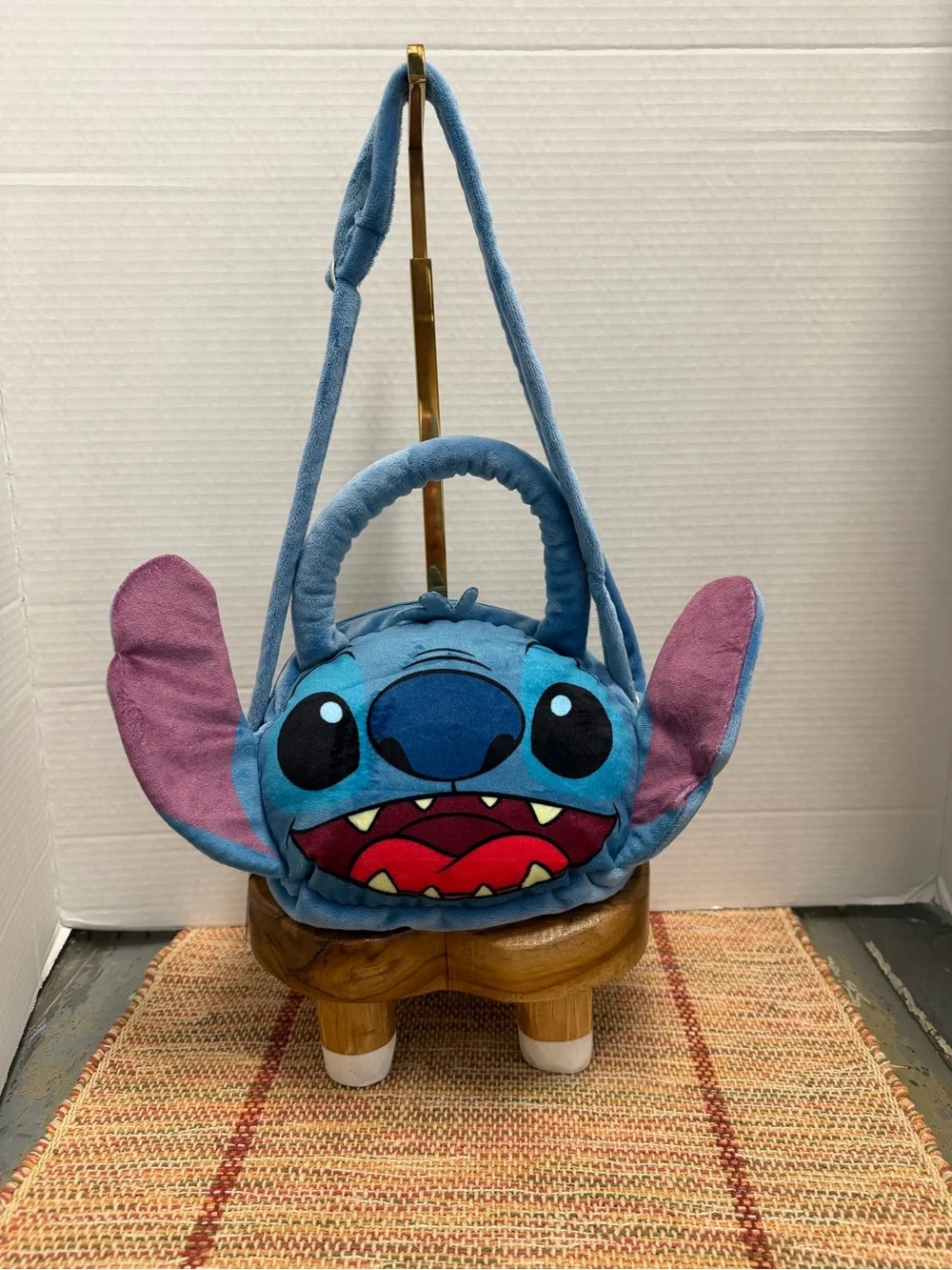 Disney Stitch Shoulder bag plush purse,Head is Lilo & Stich